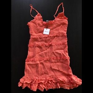 Mini brand new coral dress